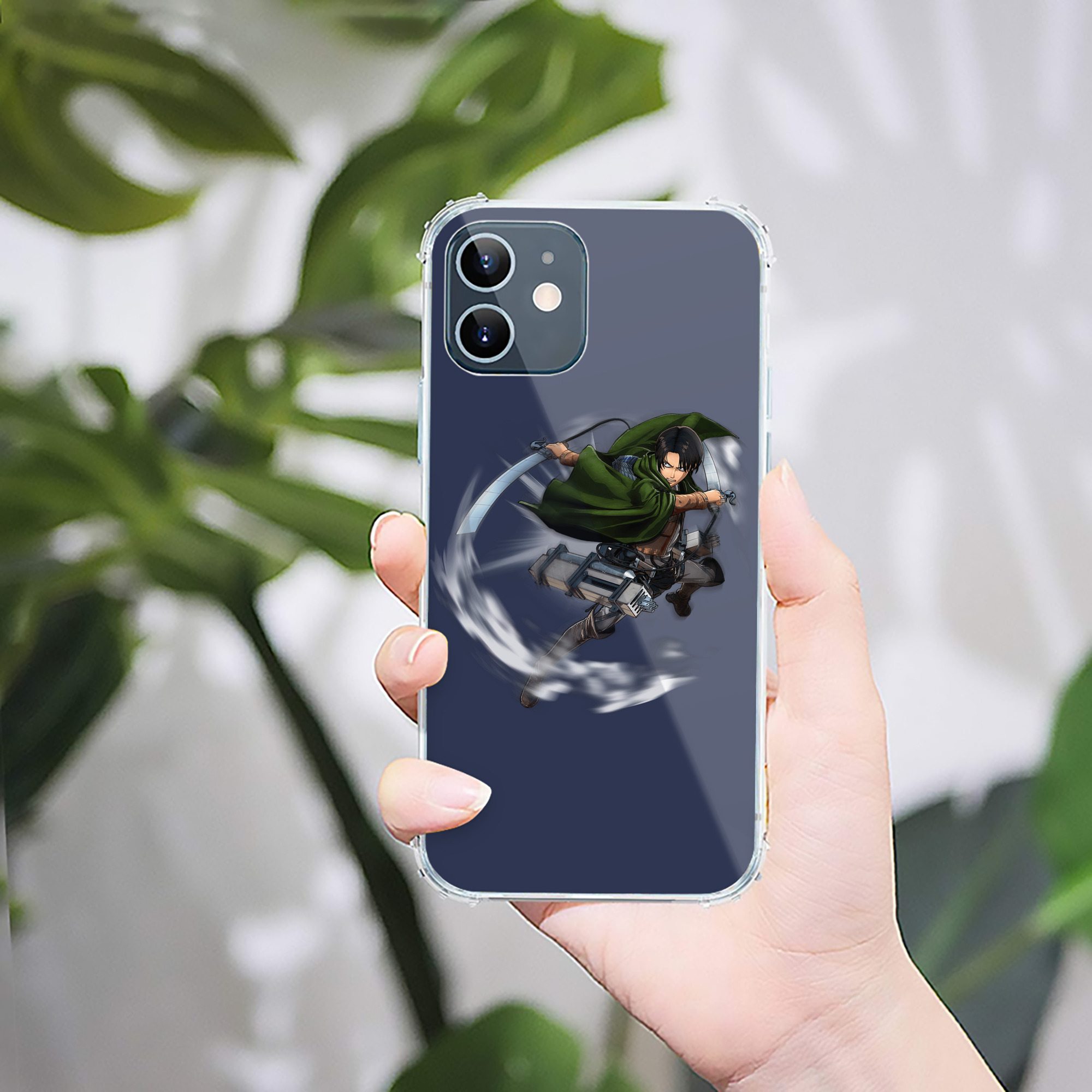 （画像用） 進撃の巨人 リヴァイ·アッカーマン Attack on Titan Levi Ackerman 【iPhone 12シリーズ対応】透明スマホケース（クリアソフトケース）